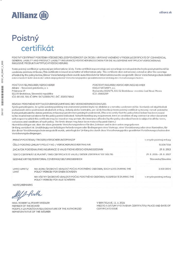 Poistný certifikát